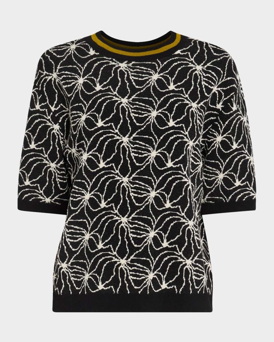 Timar Abstract Jacquard Wool Sweater